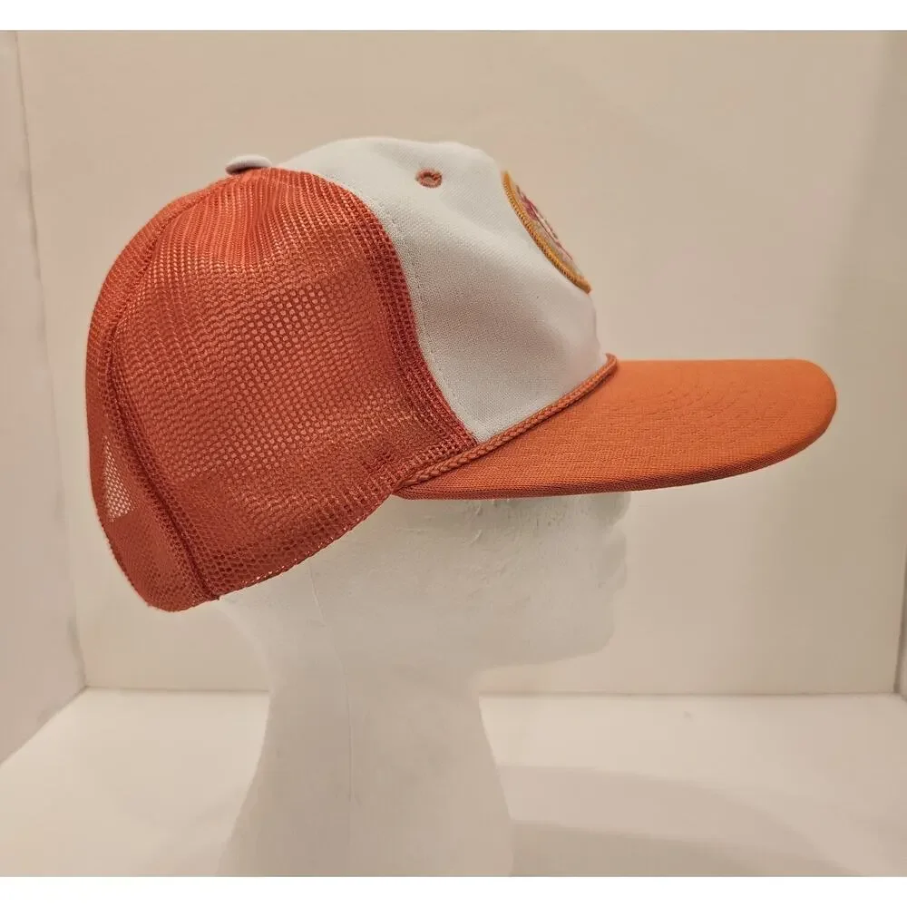 Vintage Rare 1970's Tampa Bay Buccaneers ORANGE Hat Snap Back YA Korea Excellent